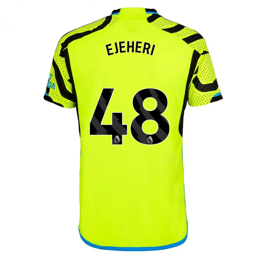 Danxen Hombre Camiseta Ovie Ejeheri #48 Amarillo 2ª Equipación 2023/24 La Camisa