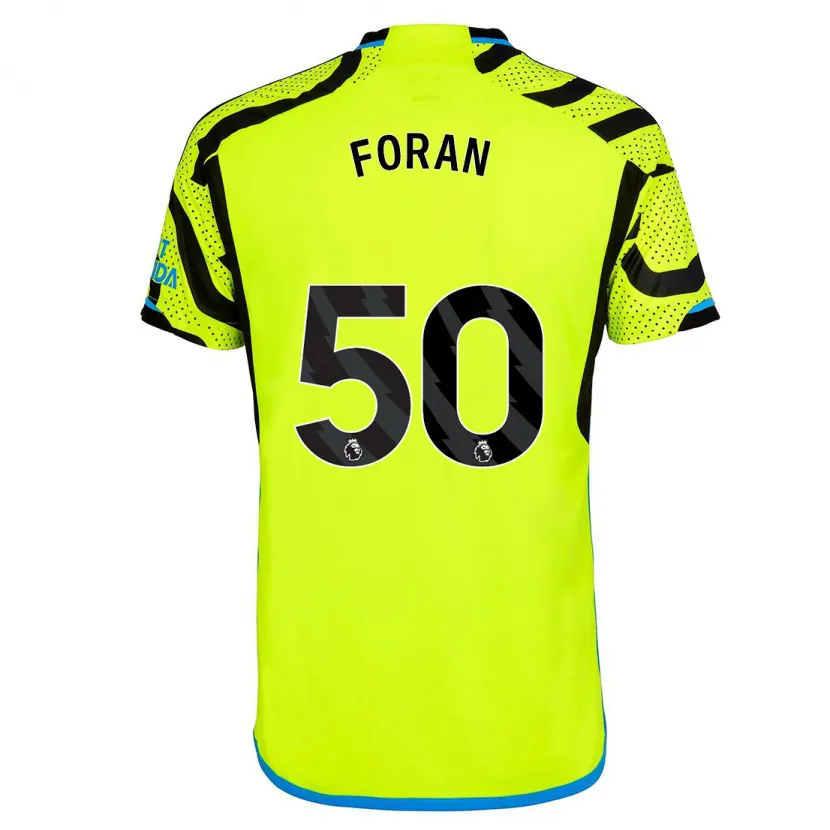 Danxen Hombre Camiseta Taylor Foran #50 Amarillo 2ª Equipación 2023/24 La Camisa