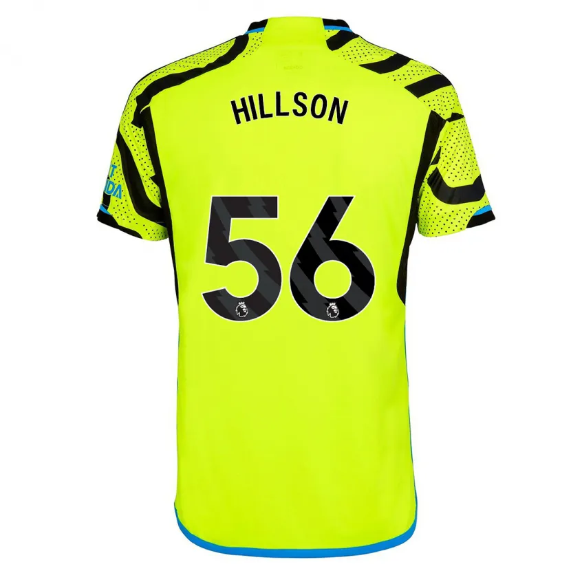 Danxen Hombre Camiseta James Hillson #56 Amarillo 2ª Equipación 2023/24 La Camisa