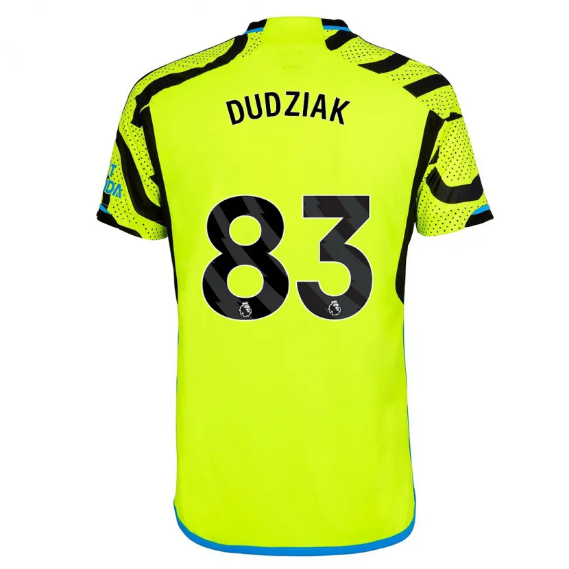 Danxen Hombre Camiseta Harrison Dudziak #83 Amarillo 2ª Equipación 2023/24 La Camisa