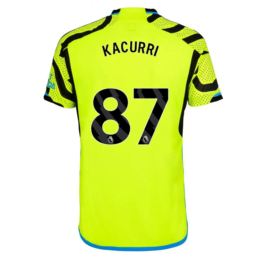 Danxen Hombre Camiseta Maldini Kacurri #87 Amarillo 2ª Equipación 2023/24 La Camisa