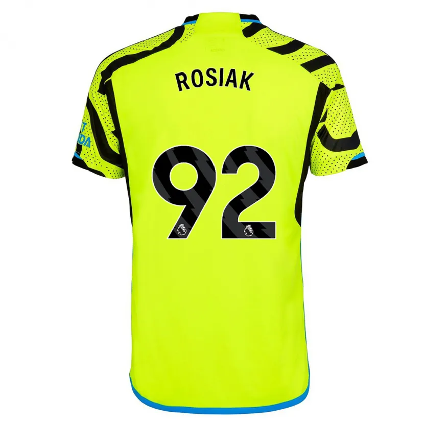 Danxen Hombre Camiseta Michal Rosiak #92 Amarillo 2ª Equipación 2023/24 La Camisa