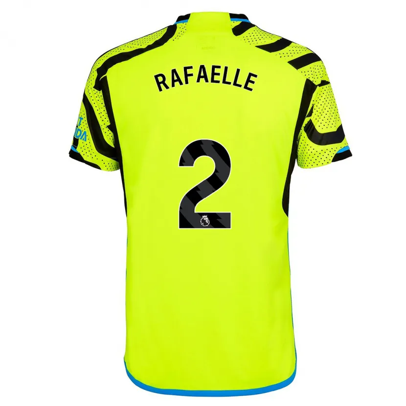 Danxen Hombre Camiseta Rafaelle Souza #2 Amarillo 2ª Equipación 2023/24 La Camisa