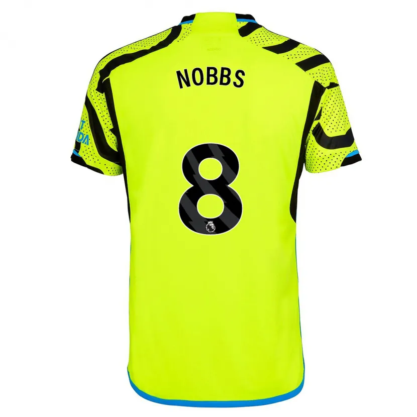 Danxen Hombre Camiseta Nobbs #8 Amarillo 2ª Equipación 2023/24 La Camisa