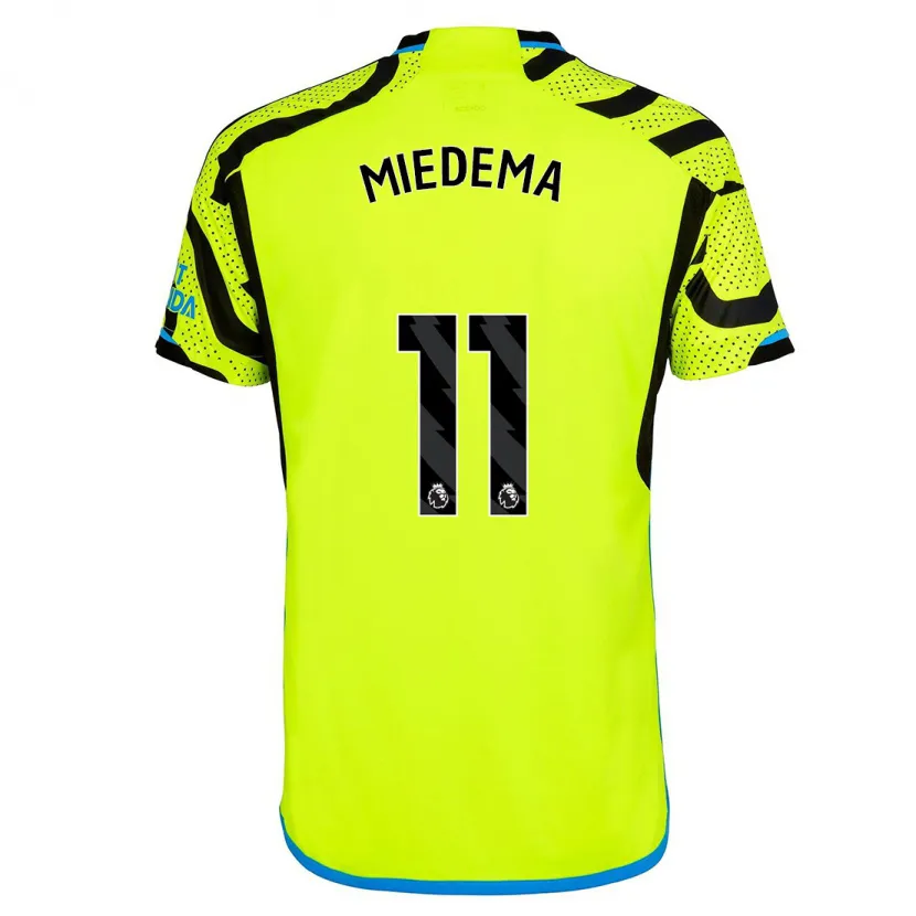 Danxen Hombre Camiseta Vivianne Miedema #11 Amarillo 2ª Equipación 2023/24 La Camisa