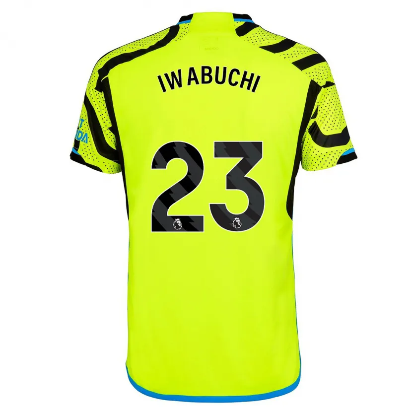 Danxen Hombre Camiseta Mana Iwabuchi #23 Amarillo 2ª Equipación 2023/24 La Camisa