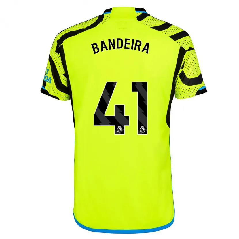 Danxen Hombre Camiseta Mauro Bandeira #41 Amarillo 2ª Equipación 2023/24 La Camisa