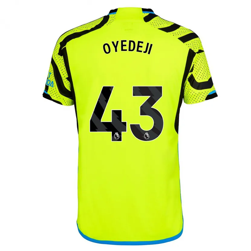 Danxen Hombre Camiseta Nathan Butler Oyedeji #43 Amarillo 2ª Equipación 2023/24 La Camisa