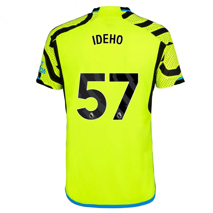 Danxen Hombre Camiseta Joel Ideho #57 Amarillo 2ª Equipación 2023/24 La Camisa