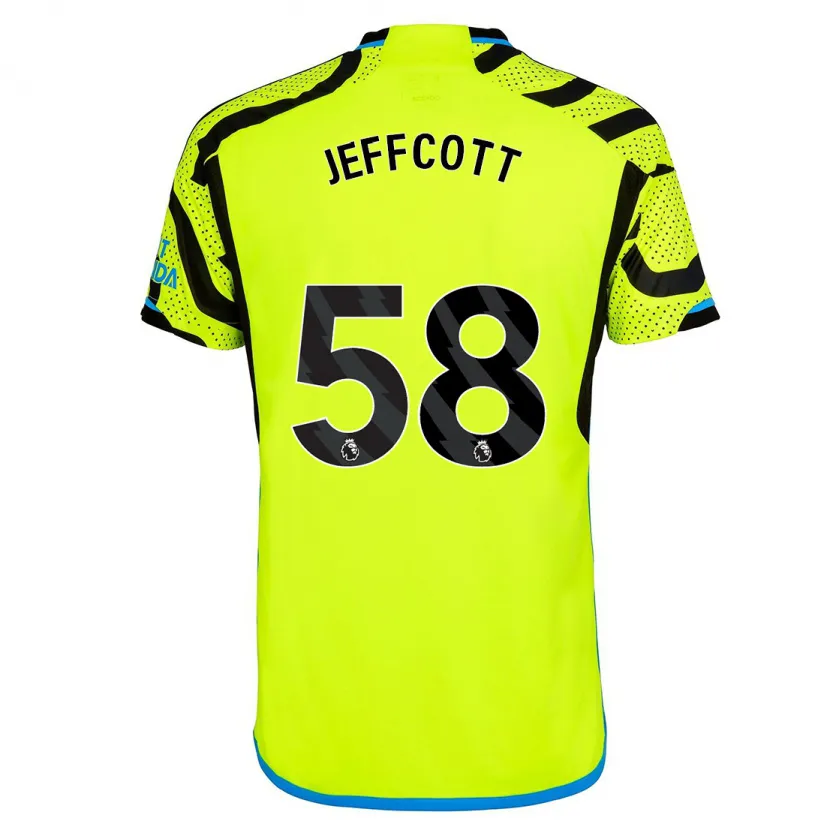 Danxen Hombre Camiseta Henry Jeffcott #58 Amarillo 2ª Equipación 2023/24 La Camisa