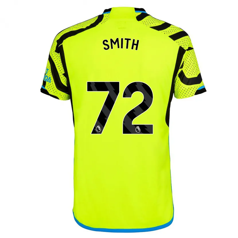 Danxen Hombre Camiseta Matt Smith #72 Amarillo 2ª Equipación 2023/24 La Camisa