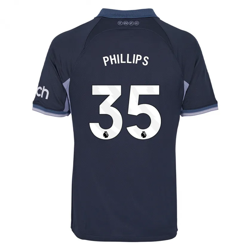 Danxen Hombre Camiseta Ashley Phillips #35 Azul Oscuro 2ª Equipación 2023/24 La Camisa