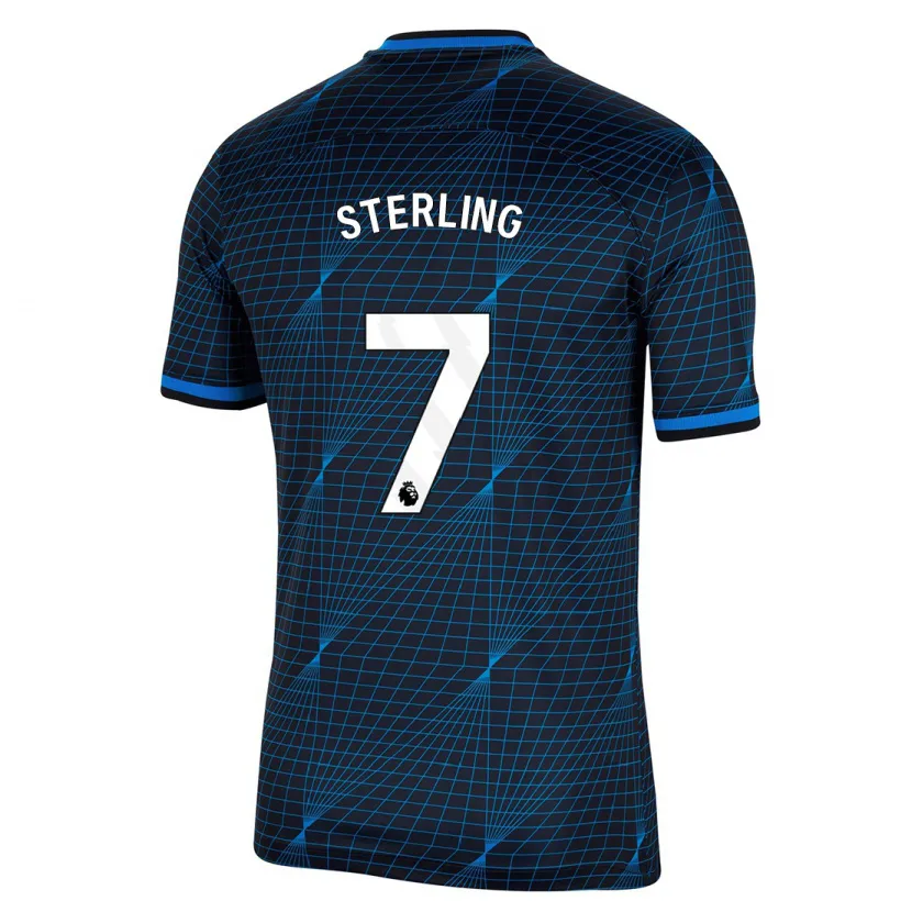 Danxen Hombre Camiseta Raheem Sterling #7 Azul Oscuro 2ª Equipación 2023/24 La Camisa