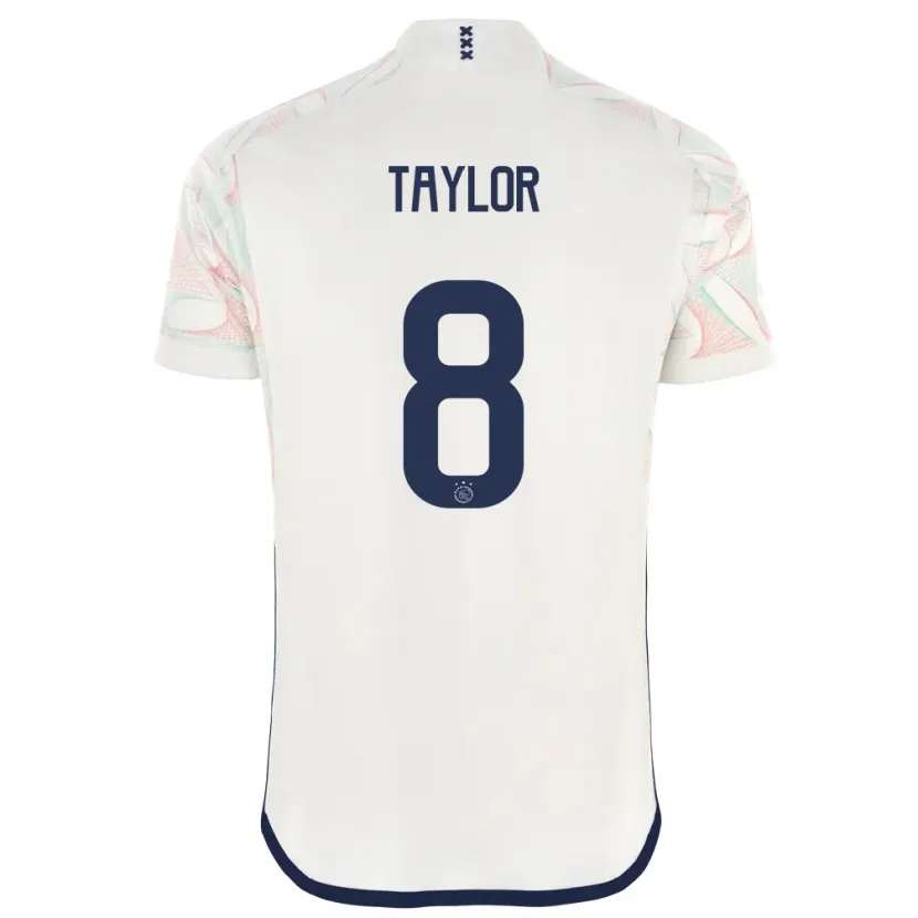 Danxen Hombre Camiseta Kenneth Taylor #8 Blanco 2ª Equipación 2023/24 La Camisa