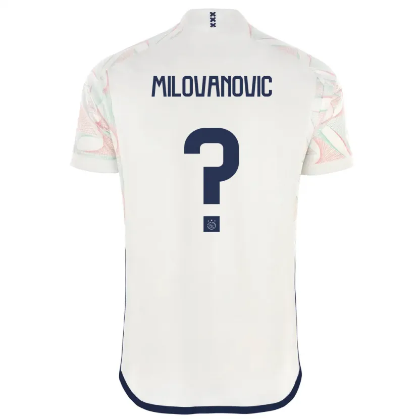 Danxen Hombre Camiseta Mateja Milovanovic #0 Blanco 2ª Equipación 2023/24 La Camisa