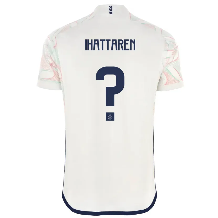 Danxen Hombre Camiseta Mohamed Ihattaren #0 Blanco 2ª Equipación 2023/24 La Camisa