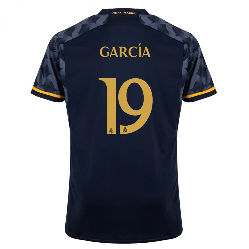 Danxen Hombre Camiseta Andrés García #19 Azul Oscuro 2ª Equipación 2023/24 La Camisa