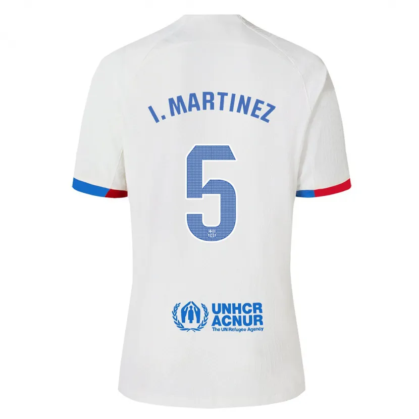 Danxen Hombre Camiseta Iñigo Martínez #5 Blanco 2ª Equipación 2023/24 La Camisa