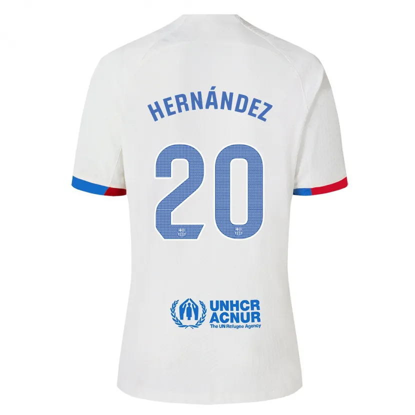 Danxen Hombre Camiseta Unai Hernández #20 Blanco 2ª Equipación 2023/24 La Camisa