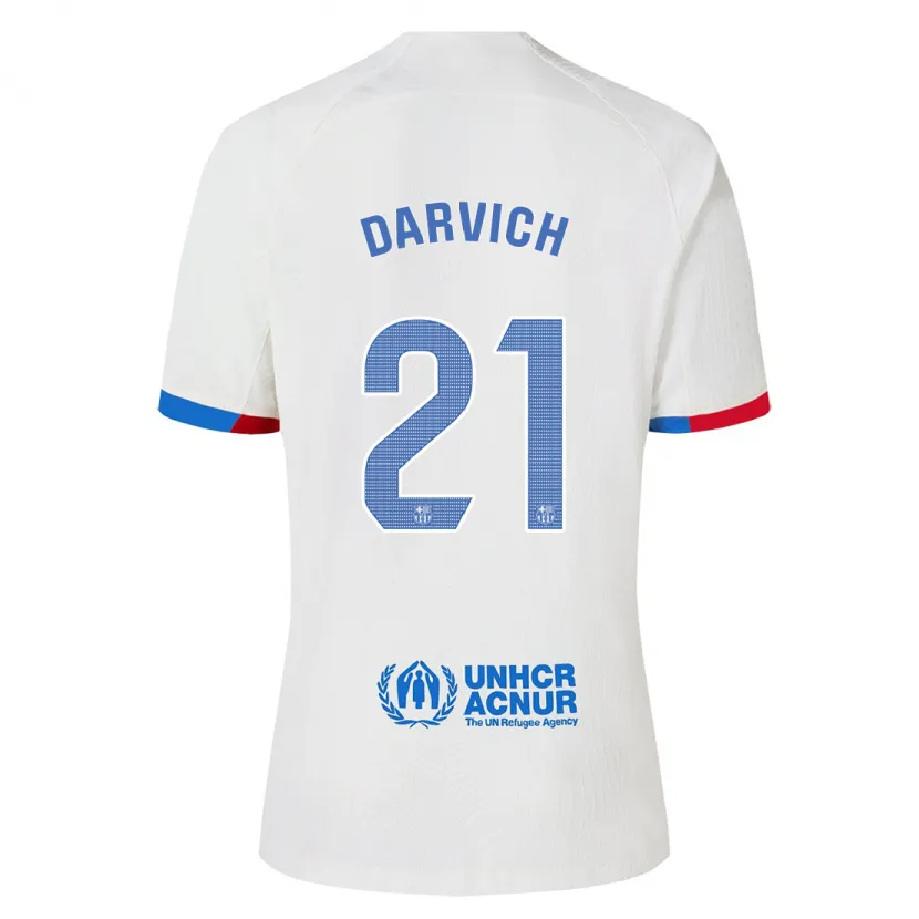 Danxen Hombre Camiseta Noah Darvich #21 Blanco 2ª Equipación 2023/24 La Camisa