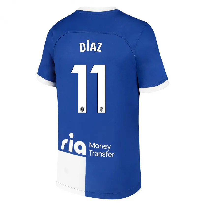 Danxen Hombre Camiseta Julio Díaz #11 Azul Blanco 2ª Equipación 2023/24 La Camisa