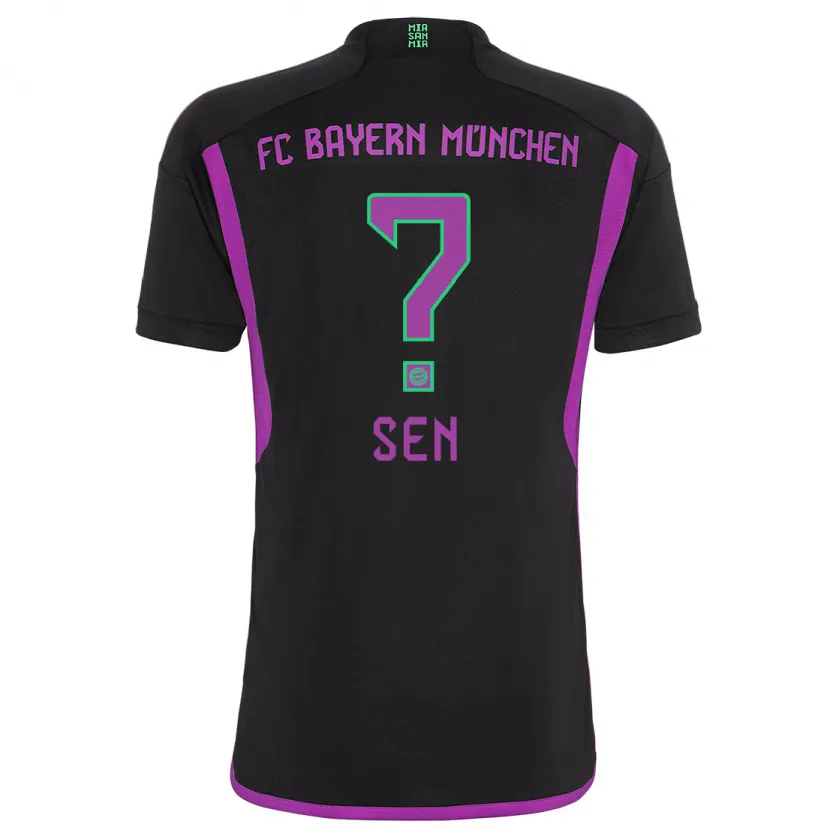 Danxen Hombre Camiseta Salih Sen #0 Negro 2ª Equipación 2023/24 La Camisa