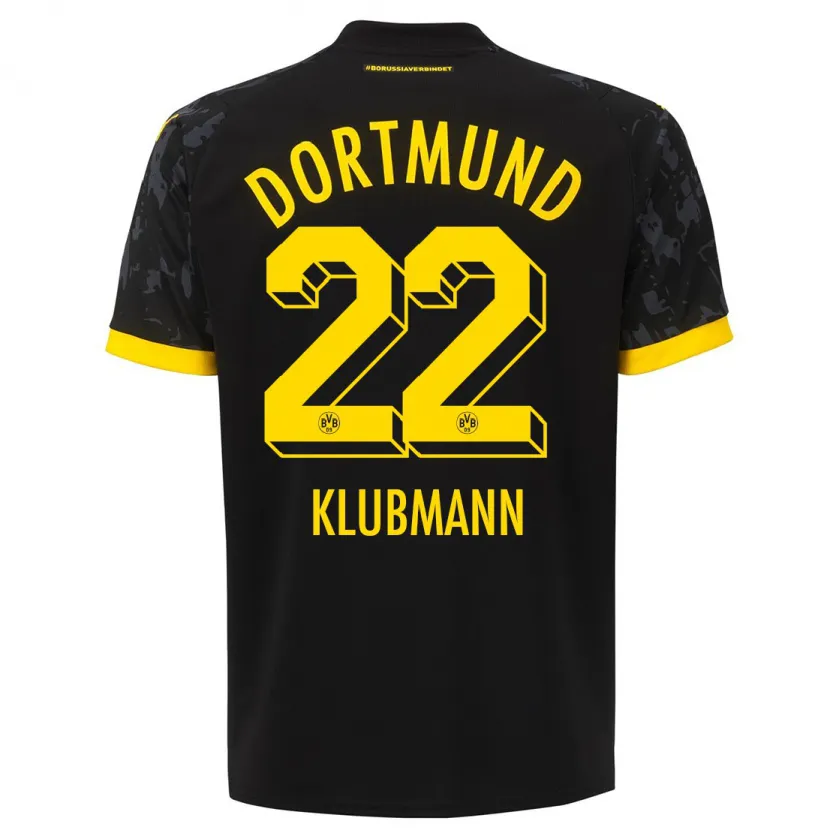 Danxen Hombre Camiseta Leon Klubmann #22 Negro 2ª Equipación 2023/24 La Camisa