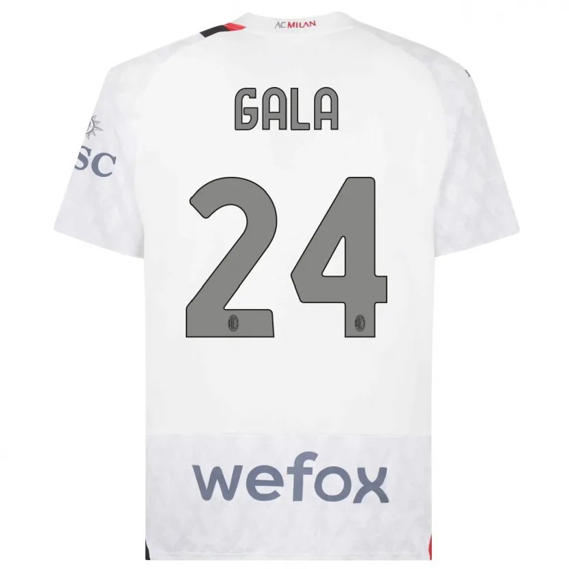 Danxen Hombre Camiseta Antonio Gala #24 Blanco 2ª Equipación 2023/24 La Camisa