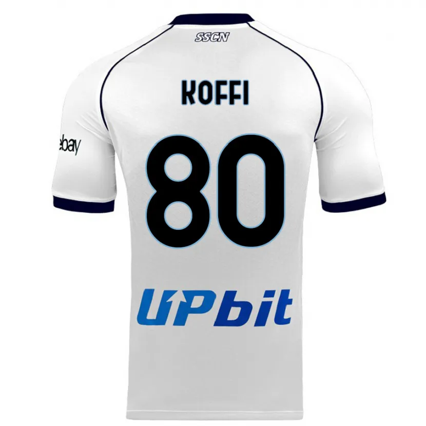 Danxen Hombre Camiseta Cedrick Koffi #80 Blanco 2ª Equipación 2023/24 La Camisa