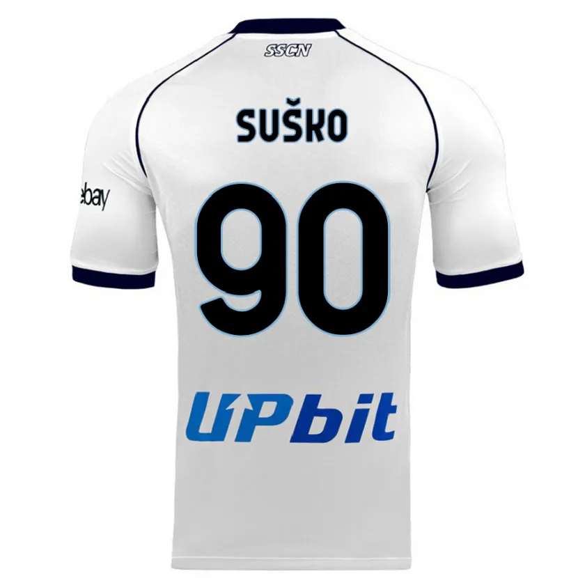 Danxen Hombre Camiseta Daniel Suško #90 Blanco 2ª Equipación 2023/24 La Camisa