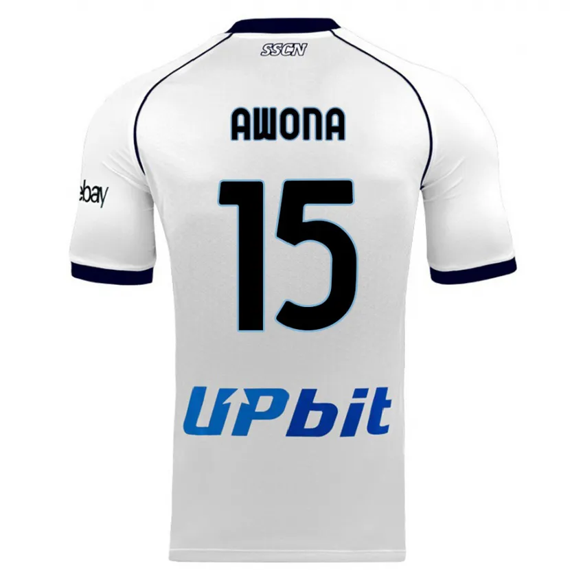 Danxen Hombre Camiseta Aurelle Awona #15 Blanco 2ª Equipación 2023/24 La Camisa