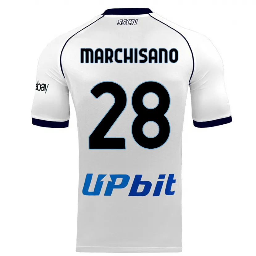 Danxen Hombre Camiseta Matteo Marchisano #28 Blanco 2ª Equipación 2023/24 La Camisa