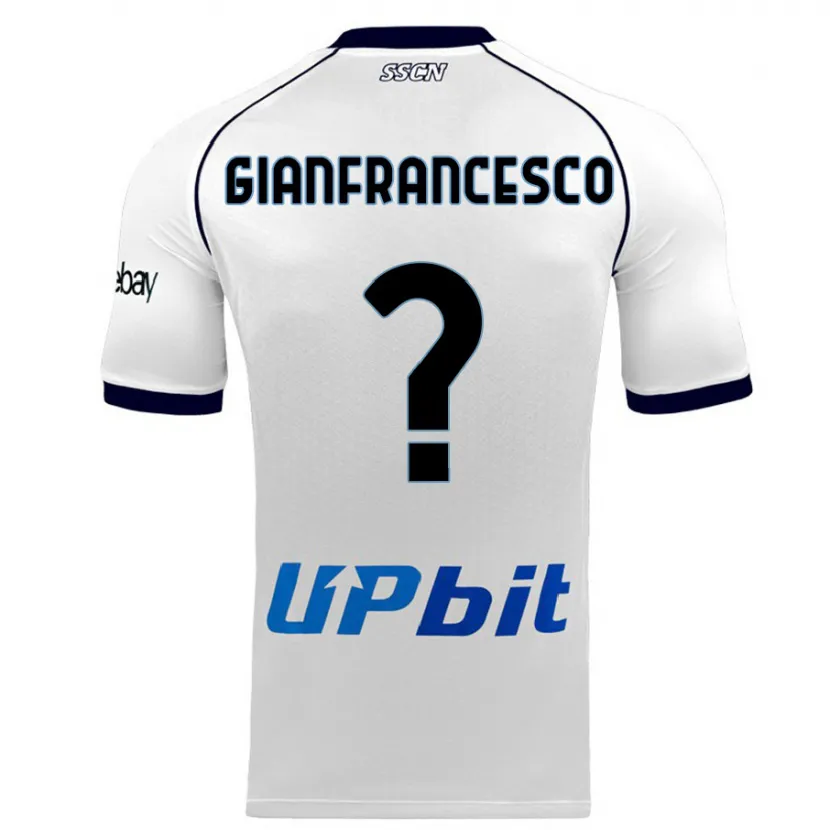 Danxen Hombre Camiseta Sergio Gianfrancesco #0 Blanco 2ª Equipación 2023/24 La Camisa