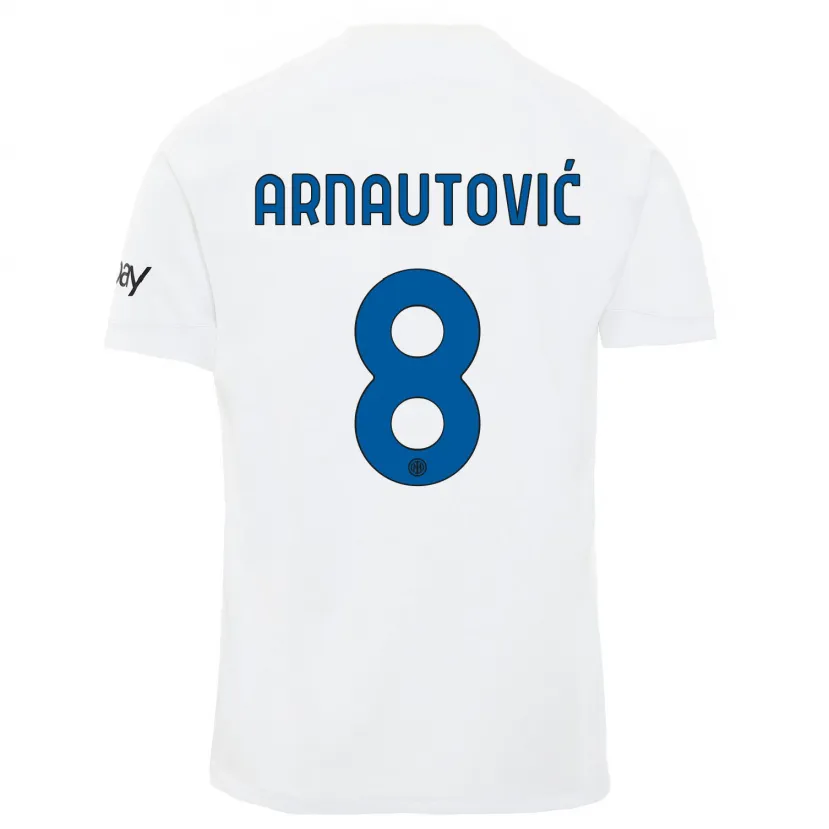 Danxen Hombre Camiseta Marko Arnautovic #8 Blanco 2ª Equipación 2023/24 La Camisa