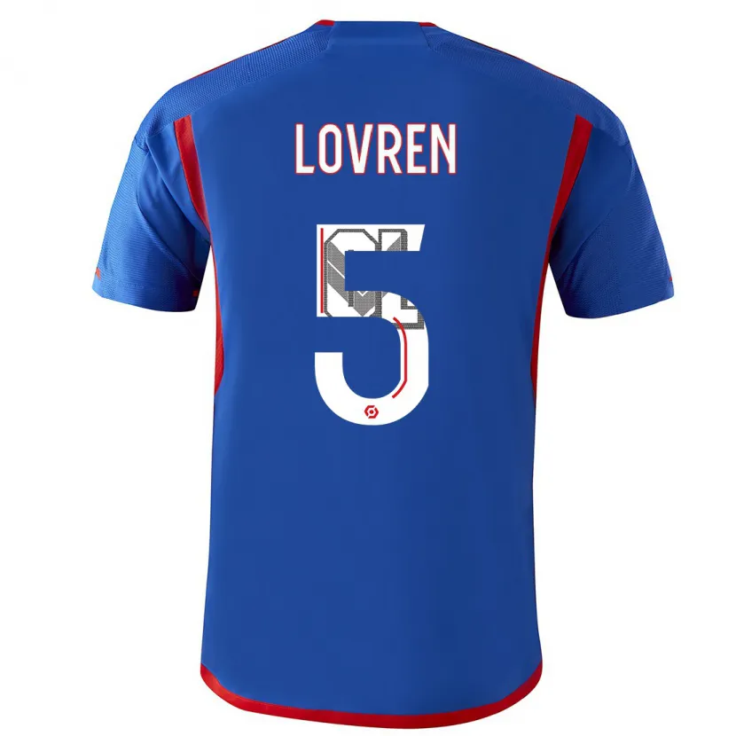 Danxen Hombre Camiseta Dejan Lovren #5 Azul Rojo 2ª Equipación 2023/24 La Camisa