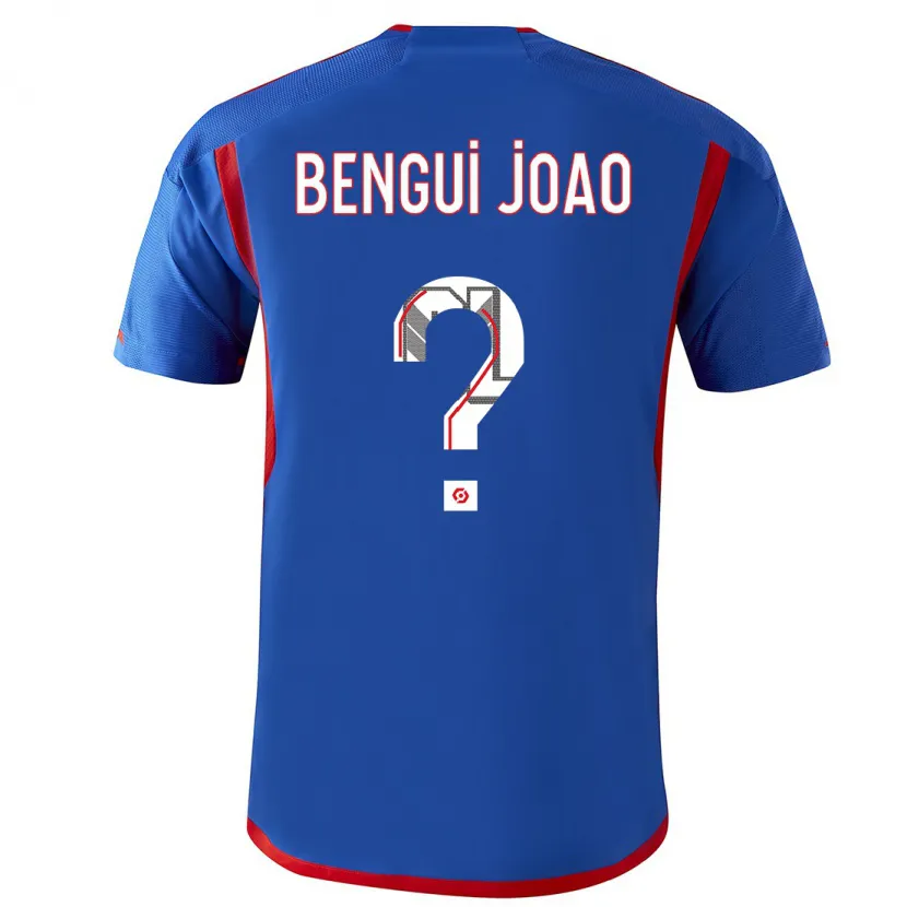 Danxen Hombre Camiseta Justin Bengui Joao #0 Azul Rojo 2ª Equipación 2023/24 La Camisa