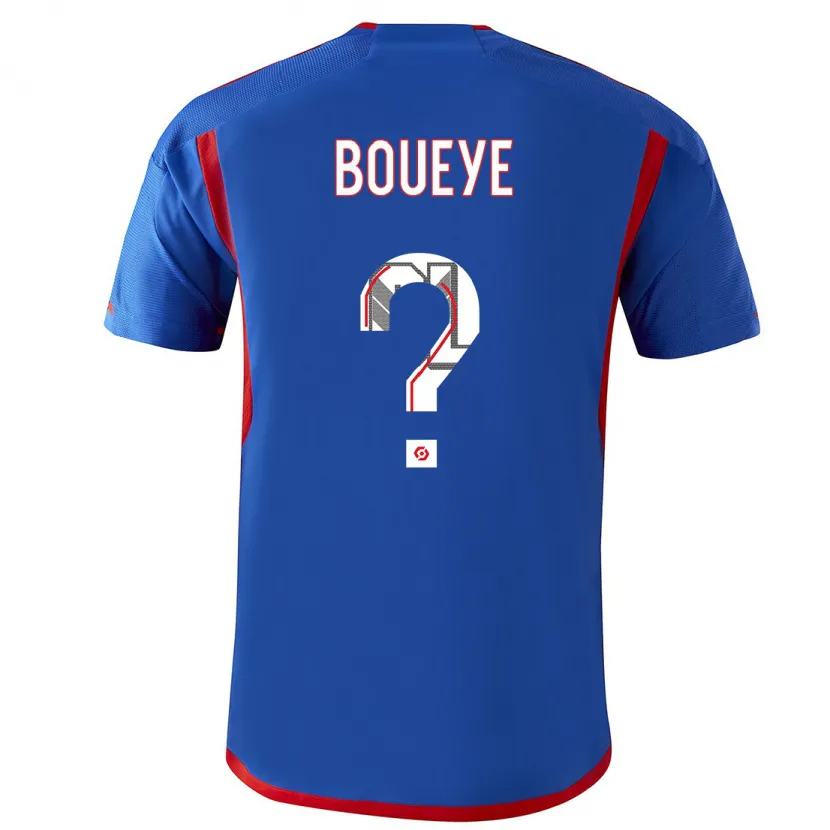 Danxen Hombre Camiseta Philippe Boueye #0 Azul Rojo 2ª Equipación 2023/24 La Camisa