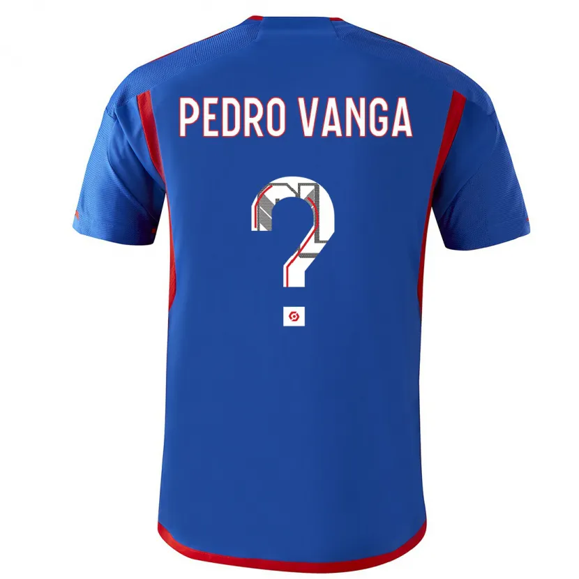 Danxen Hombre Camiseta Emerson Pedro Vanga #0 Azul Rojo 2ª Equipación 2023/24 La Camisa