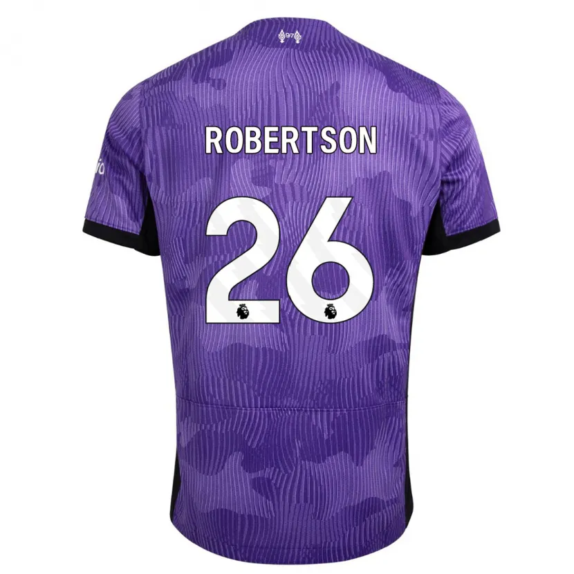 Danxen Hombre Camiseta Andrew Robertson #26 Púrpura Equipación Tercera 2023/24 La Camisa