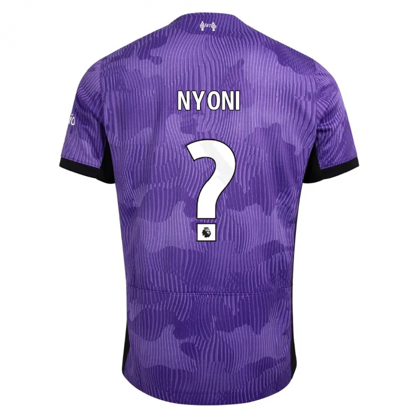 Danxen Hombre Camiseta Trey Nyoni #0 Púrpura Equipación Tercera 2023/24 La Camisa