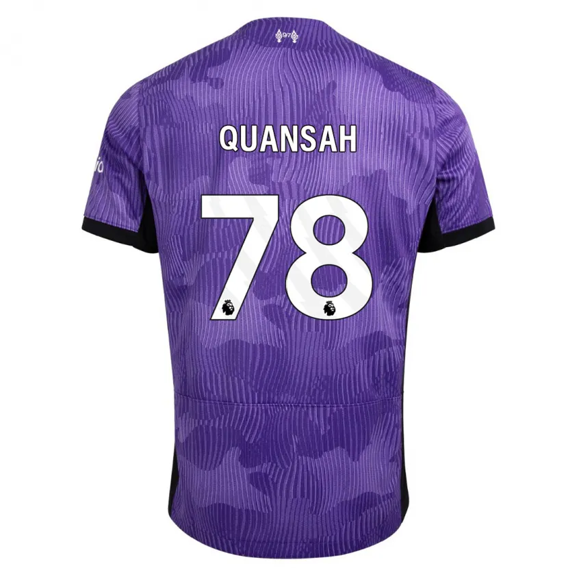 Danxen Hombre Camiseta Jarell Quansah #78 Púrpura Equipación Tercera 2023/24 La Camisa