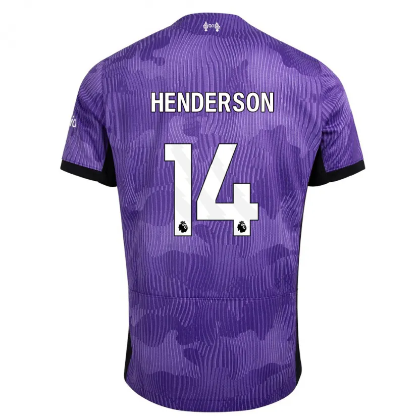 Danxen Hombre Camiseta Henderson #14 Púrpura Equipación Tercera 2023/24 La Camisa