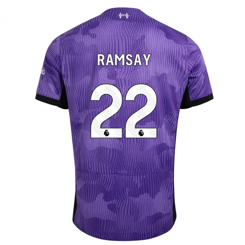 Danxen Hombre Camiseta Calvin Ramsay #22 Púrpura Equipación Tercera 2023/24 La Camisa