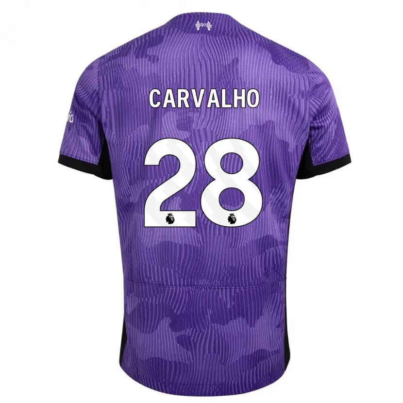 Danxen Hombre Camiseta Fabio Carvalho #28 Púrpura Equipación Tercera 2023/24 La Camisa