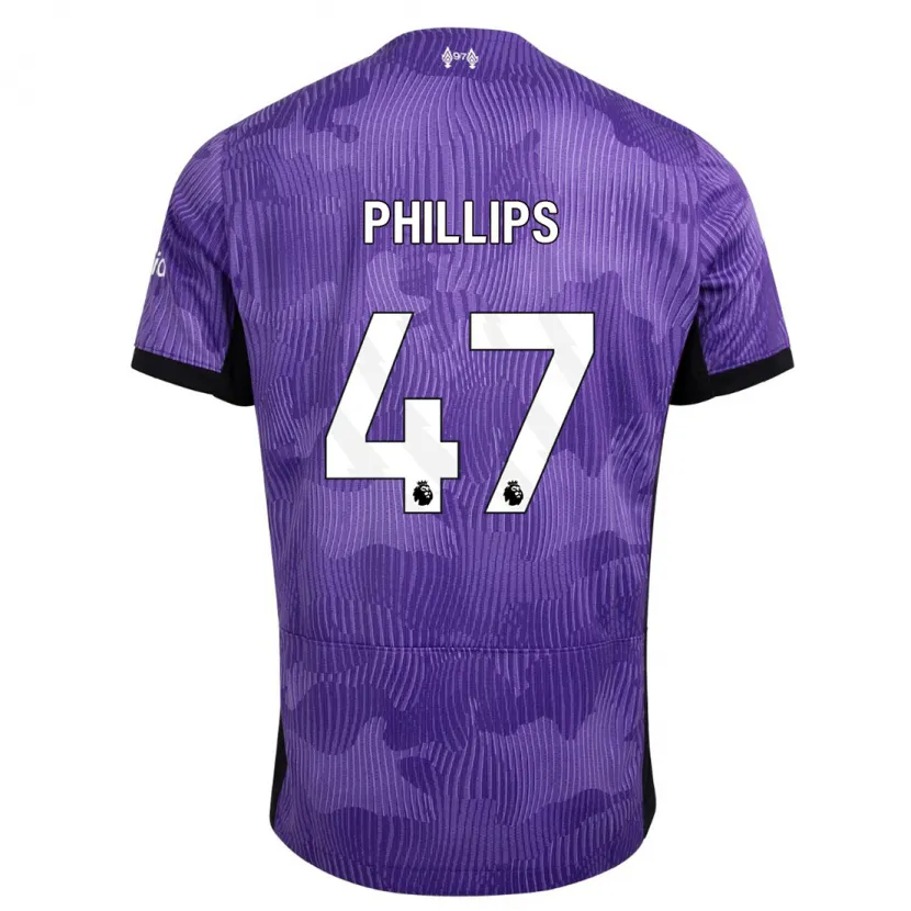 Danxen Hombre Camiseta Nathaniel Phillips #47 Púrpura Equipación Tercera 2023/24 La Camisa