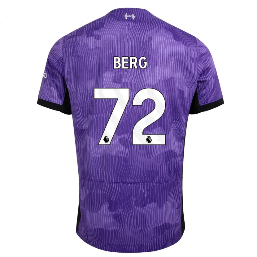 Danxen Hombre Camiseta Sepp Van Den Berg #72 Púrpura Equipación Tercera 2023/24 La Camisa