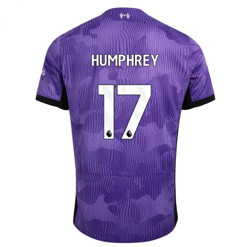 Danxen Hombre Camiseta Carla Humphrey #17 Púrpura Equipación Tercera 2023/24 La Camisa