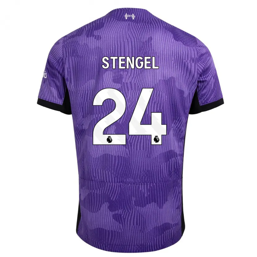 Danxen Hombre Camiseta Katie Stengel #24 Púrpura Equipación Tercera 2023/24 La Camisa