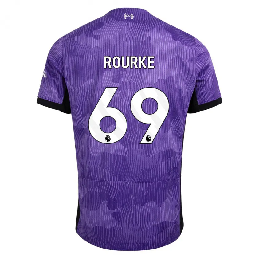 Danxen Hombre Camiseta Fidel O'rourke #69 Púrpura Equipación Tercera 2023/24 La Camisa