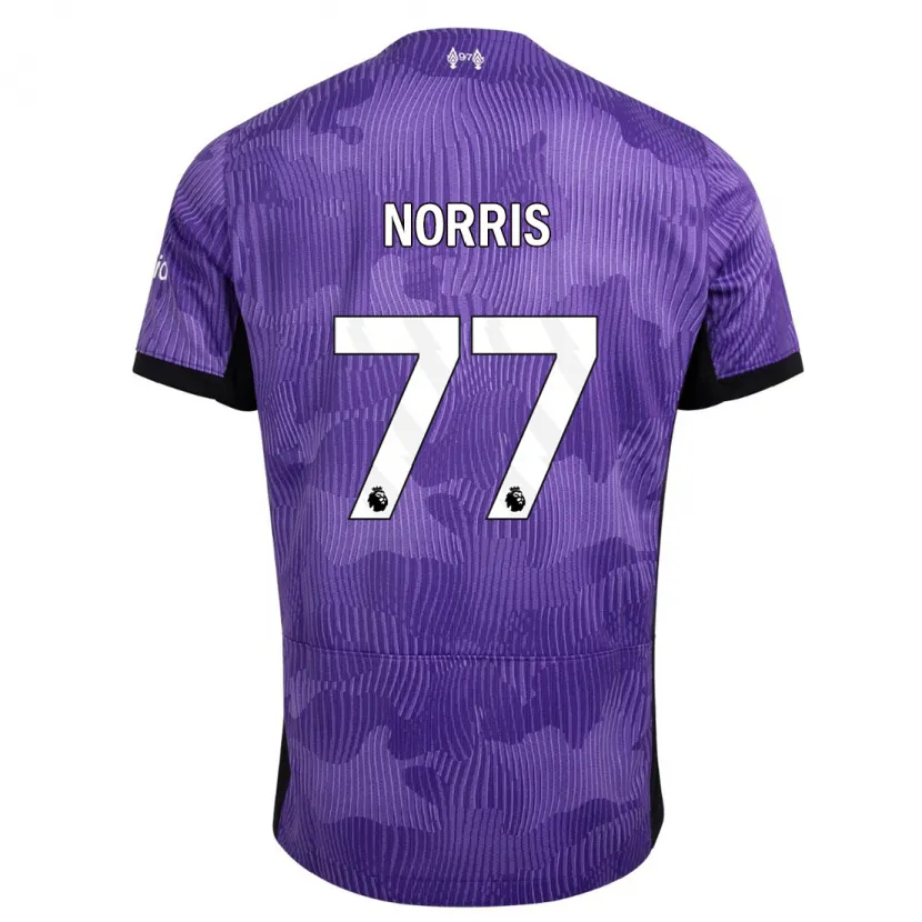 Danxen Hombre Camiseta James Norris #77 Púrpura Equipación Tercera 2023/24 La Camisa